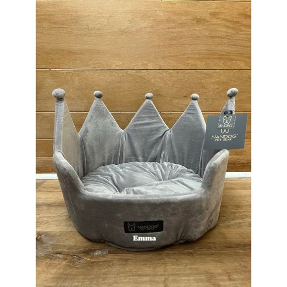 CUSTOM Nandog luxury gray Crown bed